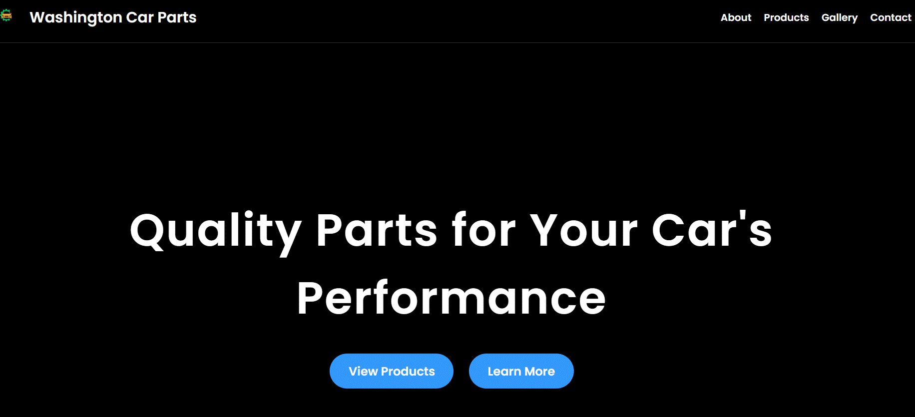 WA Car Parts e-commerce platform screenshot